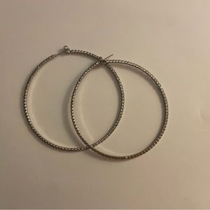 Silver hoop earrings